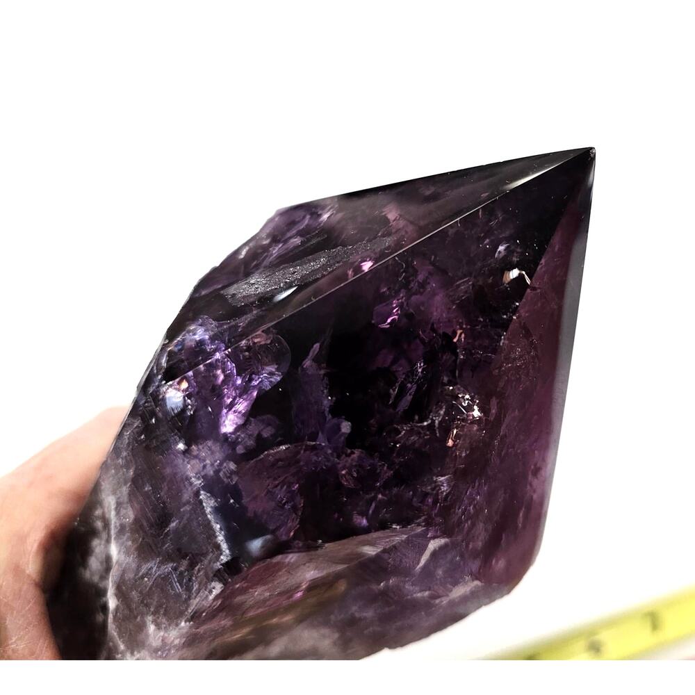Bahia Amethyst Polished Point | Purple Crystal Stone, Large Mineral Specimen